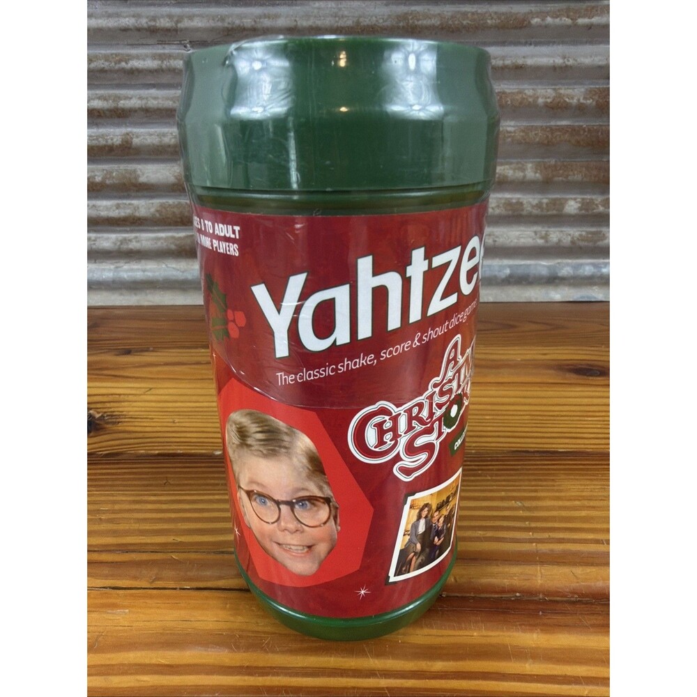 YAHTZEE A Christmas Story Game Canister Collectors Edition (2009) NEW Sealed